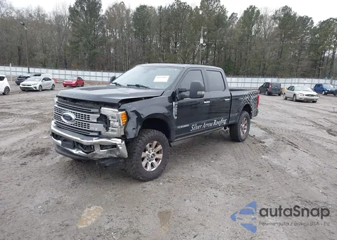 2017 Ford F-250 Platinum z USA, uszkodzony, nr VIN 1FT7W2BT7HEE68659